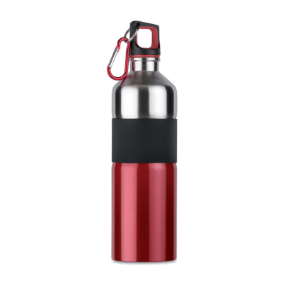 Picture of ALUMINIUM METAL BOTTLE 750 ML in Red.