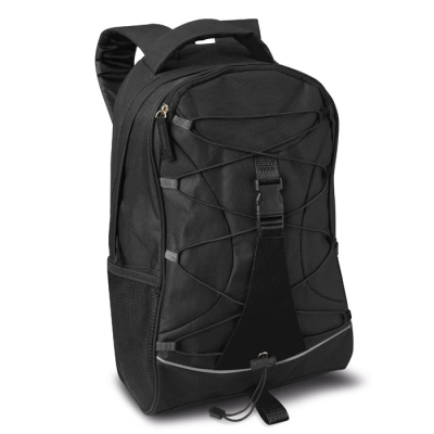 Picture of ADVENTURE BACKPACK RUCKSACK in Black.