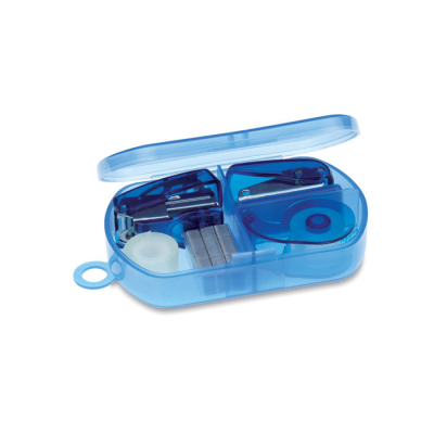 Picture of STATIONERY SET in Plastic Box in Blue