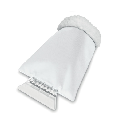 Picture of CAR ICE SCRAPER With MITTEN in White