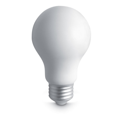 Picture of ANTI-STRESS PU BULB in White.