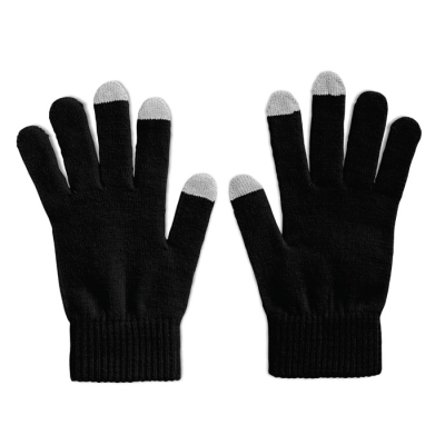 Picture of TACTILE GLOVES FOR SMARTPHONES in Black.