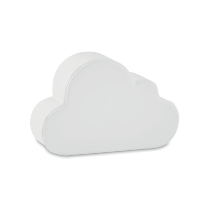 Picture of ANTI-STRESS in Cloud Shape in White.