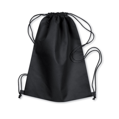 Picture of 80G NONWOVEN DRAWSTRING BAG in Black.