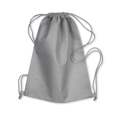 80G NONWOVEN DRAWSTRING BAG in Grey.