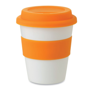 Picture of PP TUMBLER WITH SILICON LID in Orange