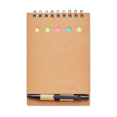 Picture of NOTE PAD with Pen & Memo Pad in Brown