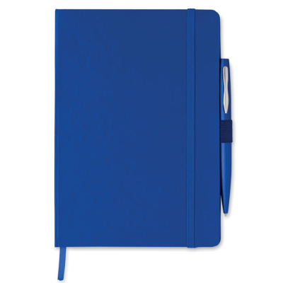 Picture of A5 NOTE BOOK with Pen 72 Lined in Blue