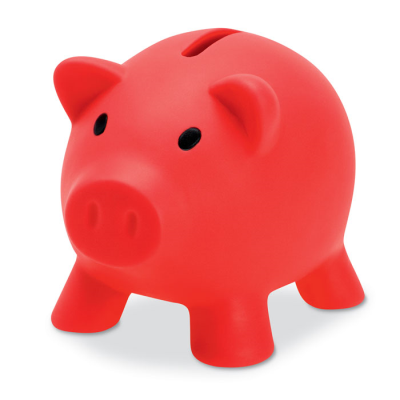 Picture of PIGGY BANK in Red.