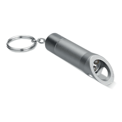 Picture of METAL TORCH KEYRING in Grey.