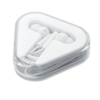 Picture of EARPHONES in Ps Case in White.