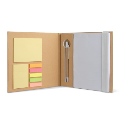 Picture of NOTE BOOK with Memo Set & Pen in White