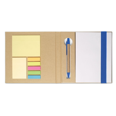 Picture of NOTE BOOK with Memo Set & Pen in Blue