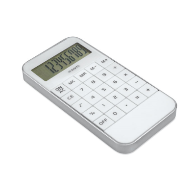 Picture of 10 DIGIT DISPLAY CALCULATOR in White