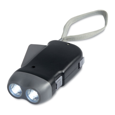 Picture of 2 LED KINETIC DYNAMO DYNAMO TORCH in Black.