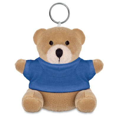 Picture of TEDDY BEAR KEYRING in Blue.