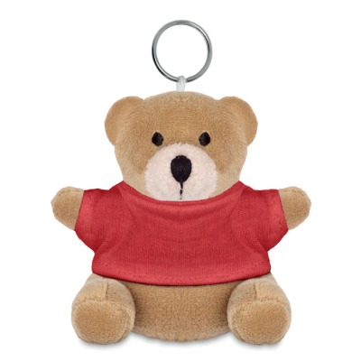 Picture of TEDDY BEAR KEYRING in Red