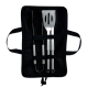 Picture of 3 BARBECUE TOOLS in Pouch in Black