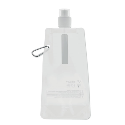 Picture of FOLDING WATER BOTTLE in White.