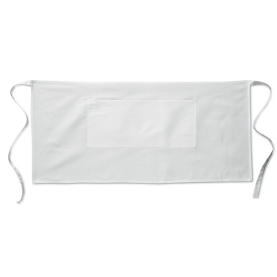 Picture of WAITERS APRON SHORT 195G in White.