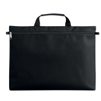 Picture of 600D POLYESTER DOCUMENT BAG in Black