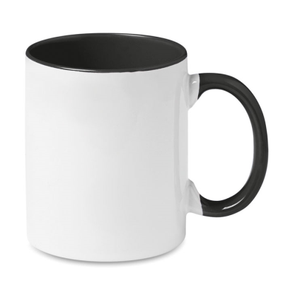 Picture of COLOUR SUBLIMATION MUG in Black.