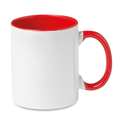 Picture of COLOUR SUBLIMATION MUG in Red.