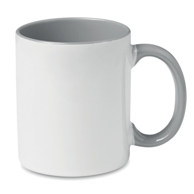Picture of COLOUR SUBLIMATION MUG in Grey.