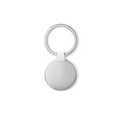 Picture of ROUND SHAPE KEYRING in White