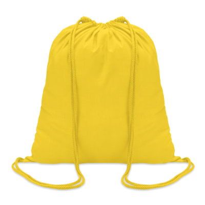 Picture of 100G COTTON DRAWSTRING BAG in Yellow
