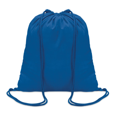 Picture of 100G COTTON DRAWSTRING BAG in Royal Blue.