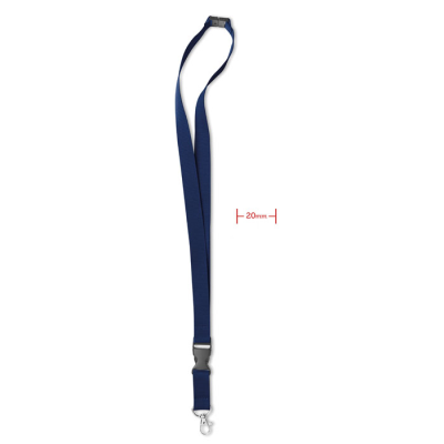 Picture of LANYARD with Metal Hook 20 Mm in Blue