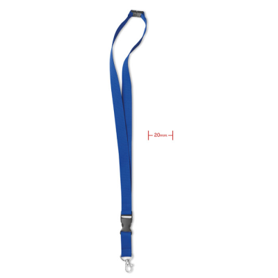 Picture of LANYARD with Metal Hook 20 Mm in Blue