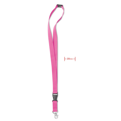 Picture of LANYARD with Metal Hook 20 Mm in Pink