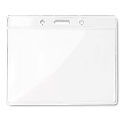 Picture of CLEAR TRANSPARENT BADGE 10CMX8CM in White