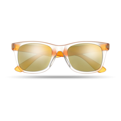 Picture of SUNGLASSES with Mirrored Lense in Orange.