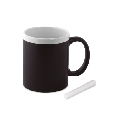 Picture of CHALK MUG 300 ML in White.