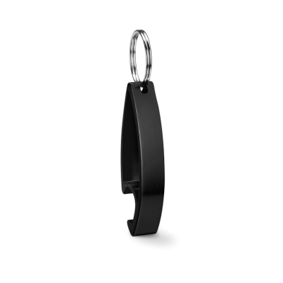 Picture of KEYRING BOTTLE OPENER in Black.