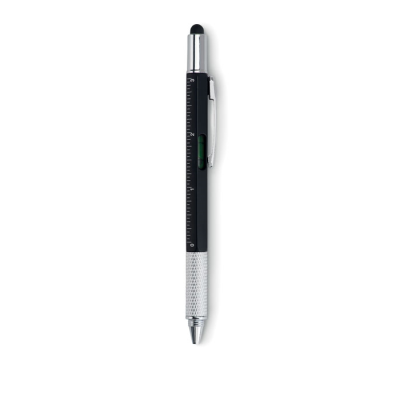 Picture of SPIRIT LEVEL PEN with Ruler in Black.