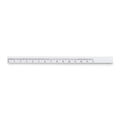 Picture of CARPENTERS PENCIL with Ruler in White.