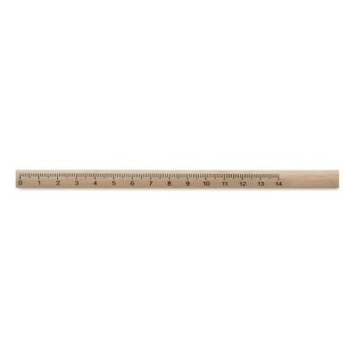 Picture of CARPENTERS PENCIL with Ruler in Brown.