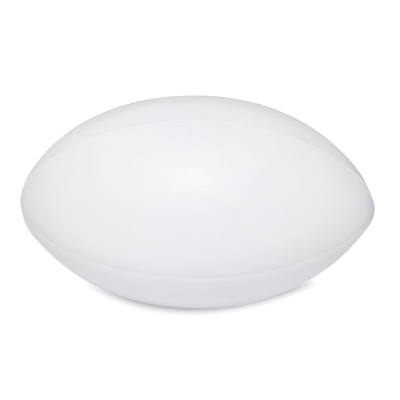 Picture of ANTI-STRESS PU RUGBY BALL in White