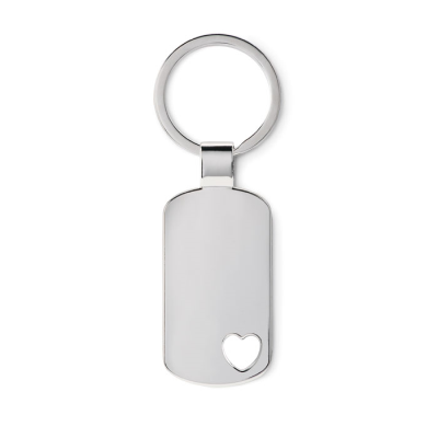 Picture of KEYRING with Heart Detail in Silver