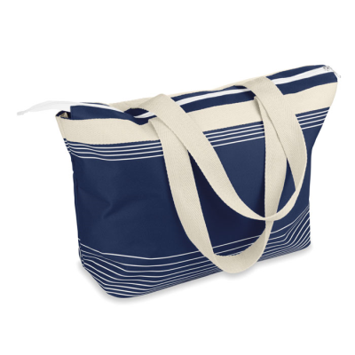 Picture of BEACH BAG COMBI 600D & CANVAS in Blue