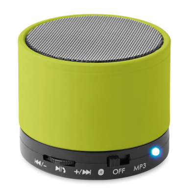 Picture of ROUND CORDLESS SPEAKER in Green.