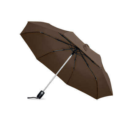 Picture of LUXE 21INCH WINDPROOF UMBRELLA in Brown