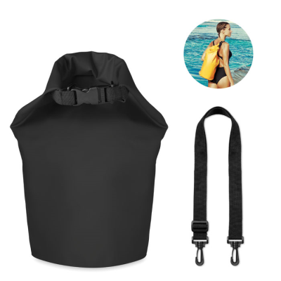 Picture of WATERPROOF BAG PVC 10L in Black.