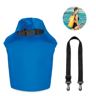 Picture of WATERPROOF BAG PVC 10L in Royal Blue.