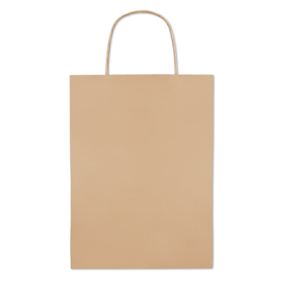 Picture of GIFT PAPER BAG MEDIUM SIZE in Beige