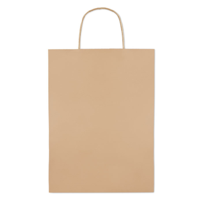 Picture of GIFT PAPER BAG LARGE SIZE in Beige.